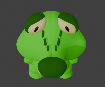 Stubby Animals - Croc - SIGriffinModels 3D model_3