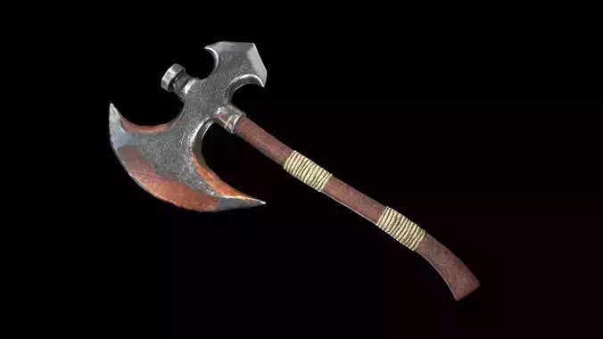 Medieval Axe 3d Model