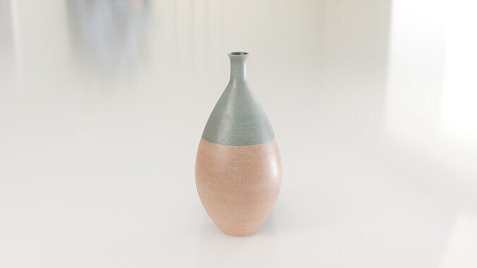 Decorative Amphora Vase Medium 3D model 2