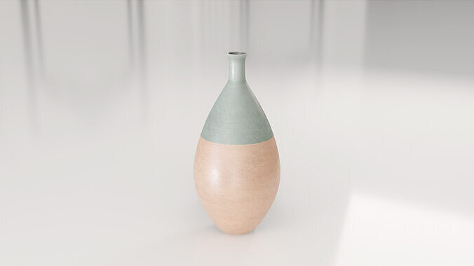 Decorative Amphora Vase Medium 3D model 6