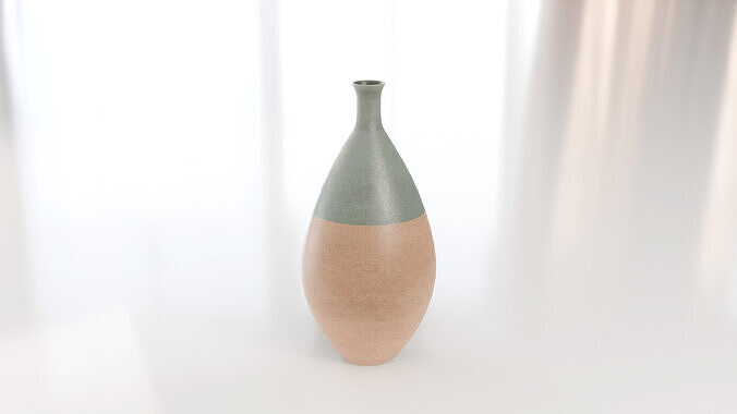 Decorative Amphora Vase Medium 3D model 4