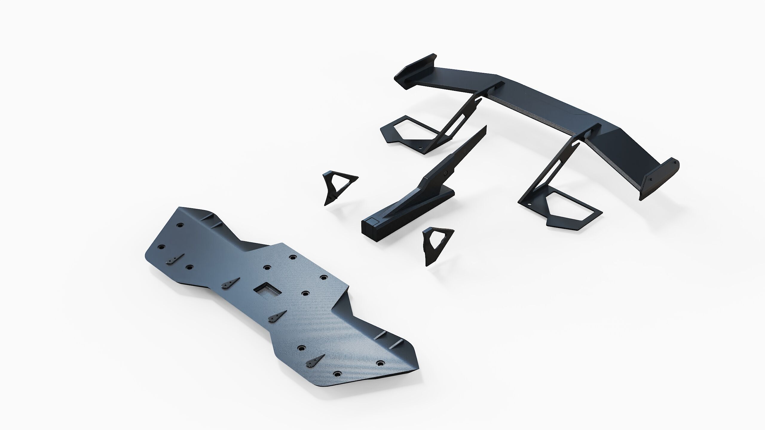 spoiler tuning part bumper kit 3D model_5