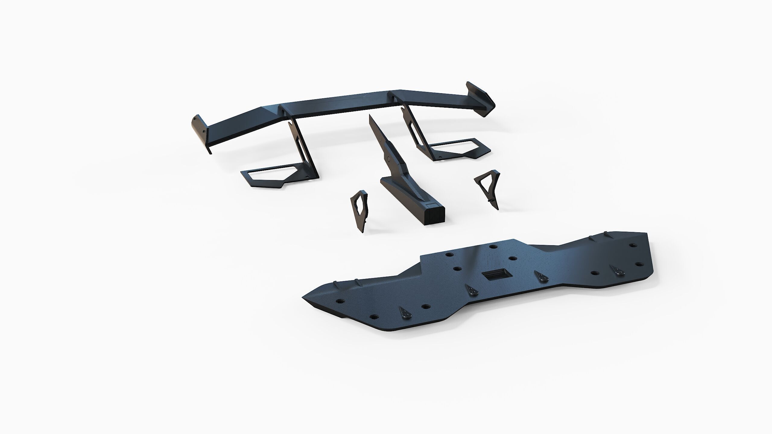 spoiler tuning part bumper kit 3D model_4