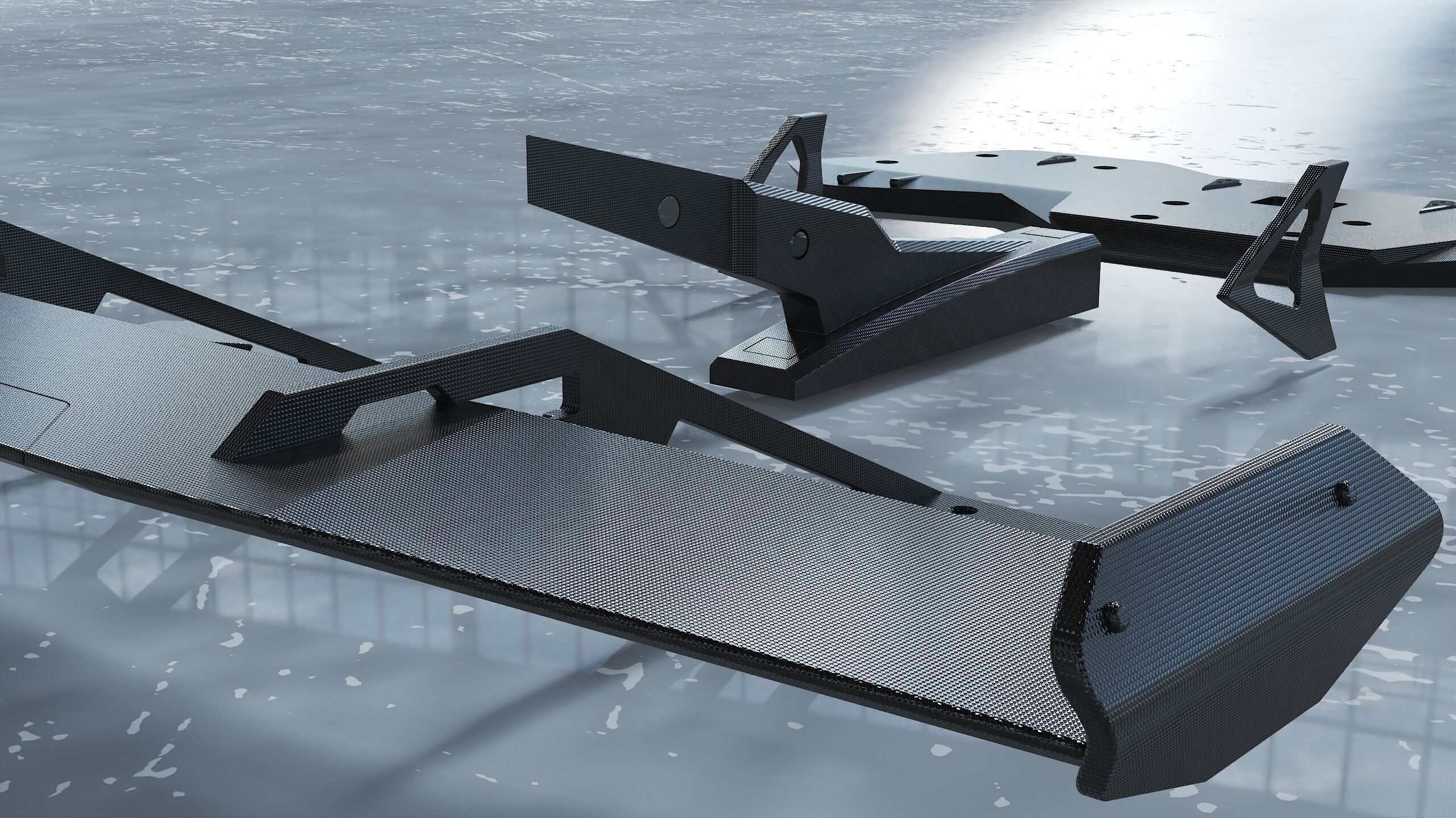 spoiler tuning part bumper kit 3D model_13