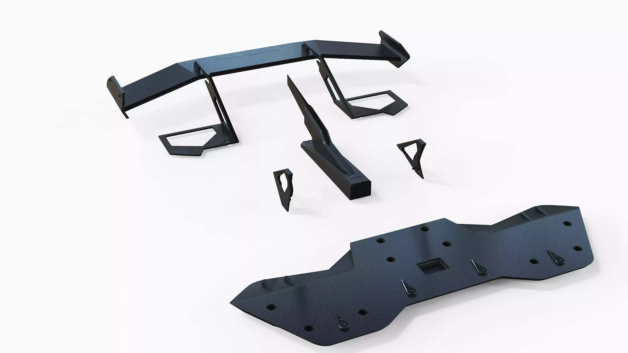 spoiler tuning part bumper kit 3D model_0