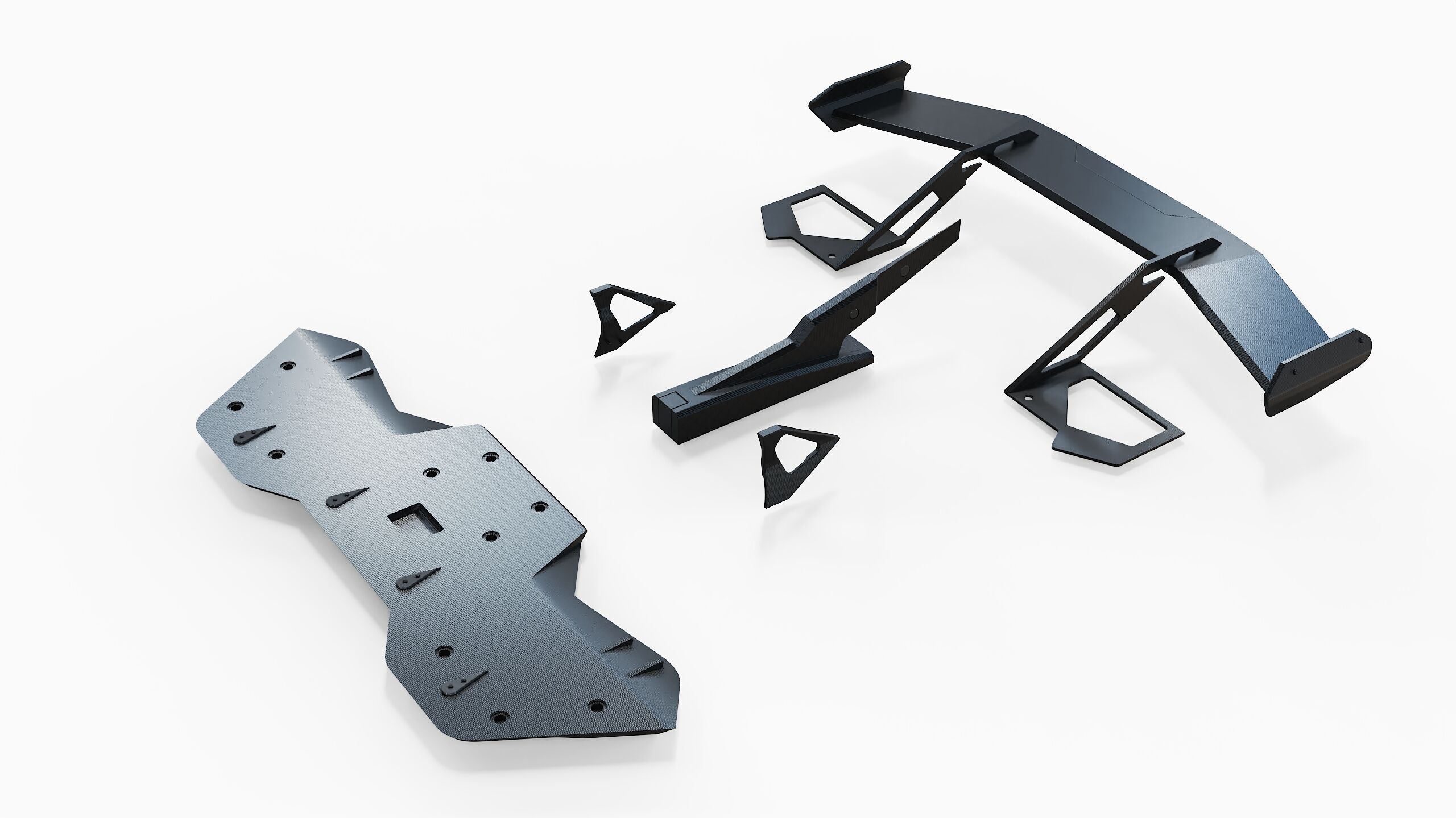 spoiler tuning part bumper kit 3D model_1