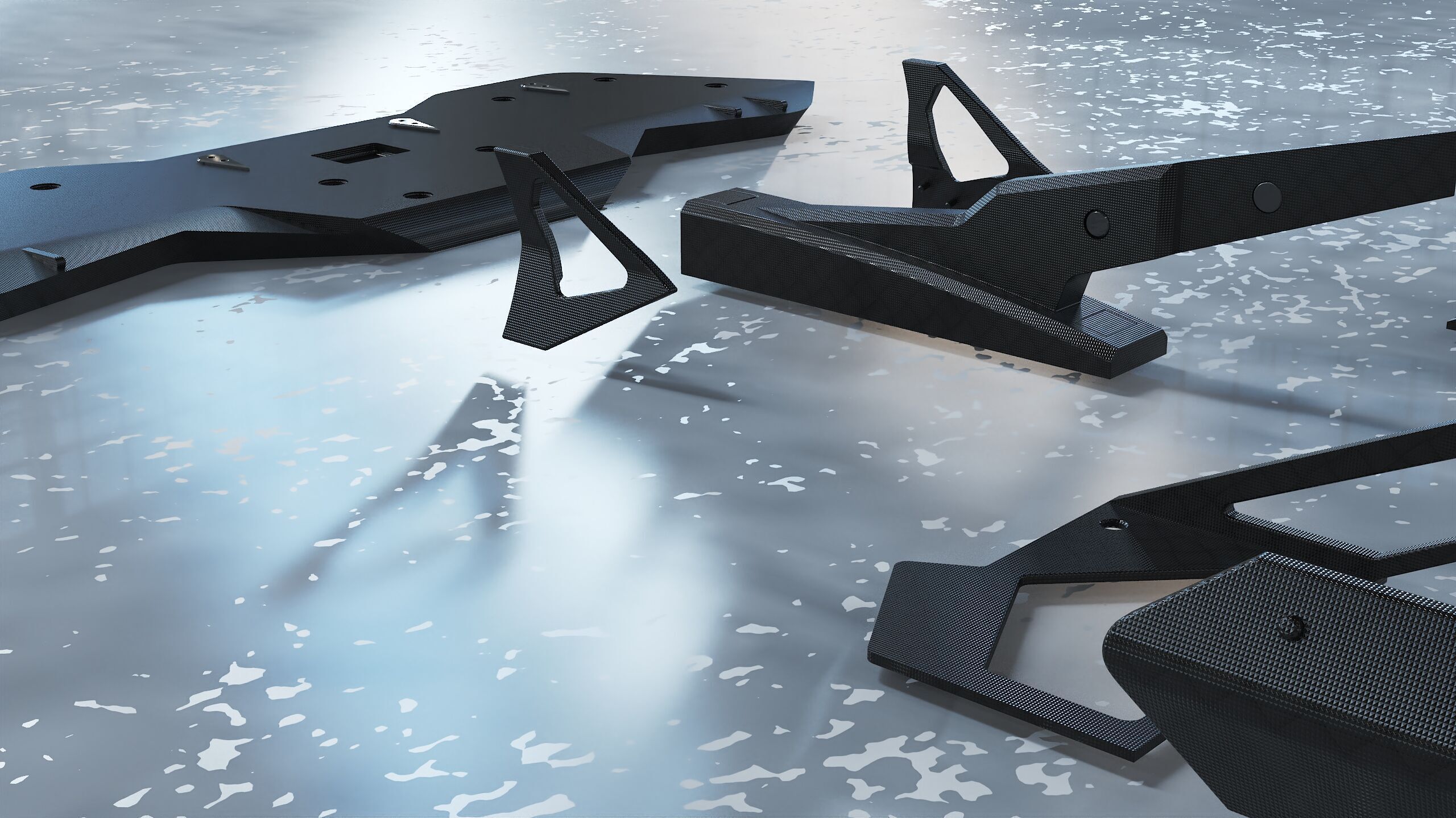 spoiler tuning part bumper kit 3D model_12