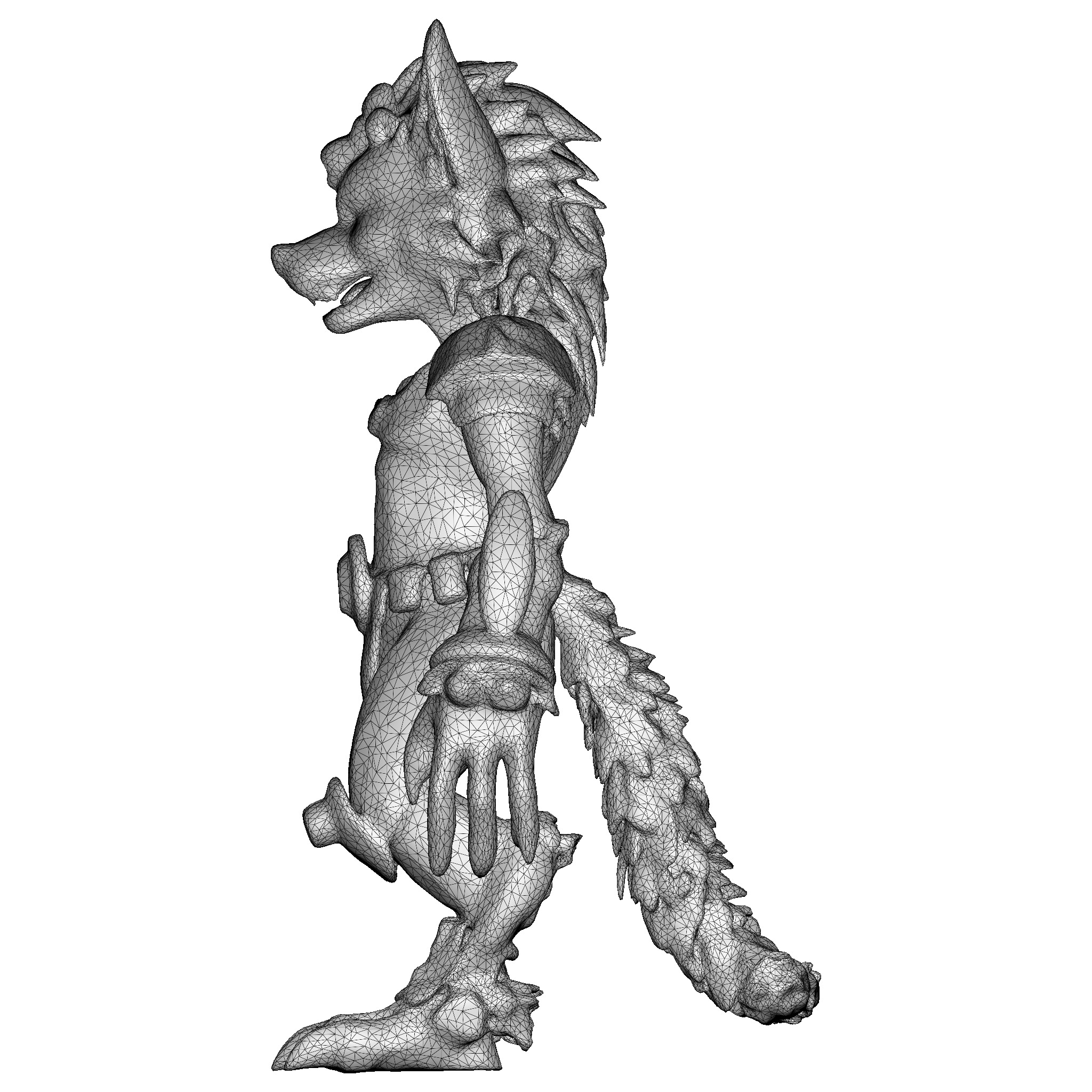 Fierce Fox-Oni Guardian 3D print model_6