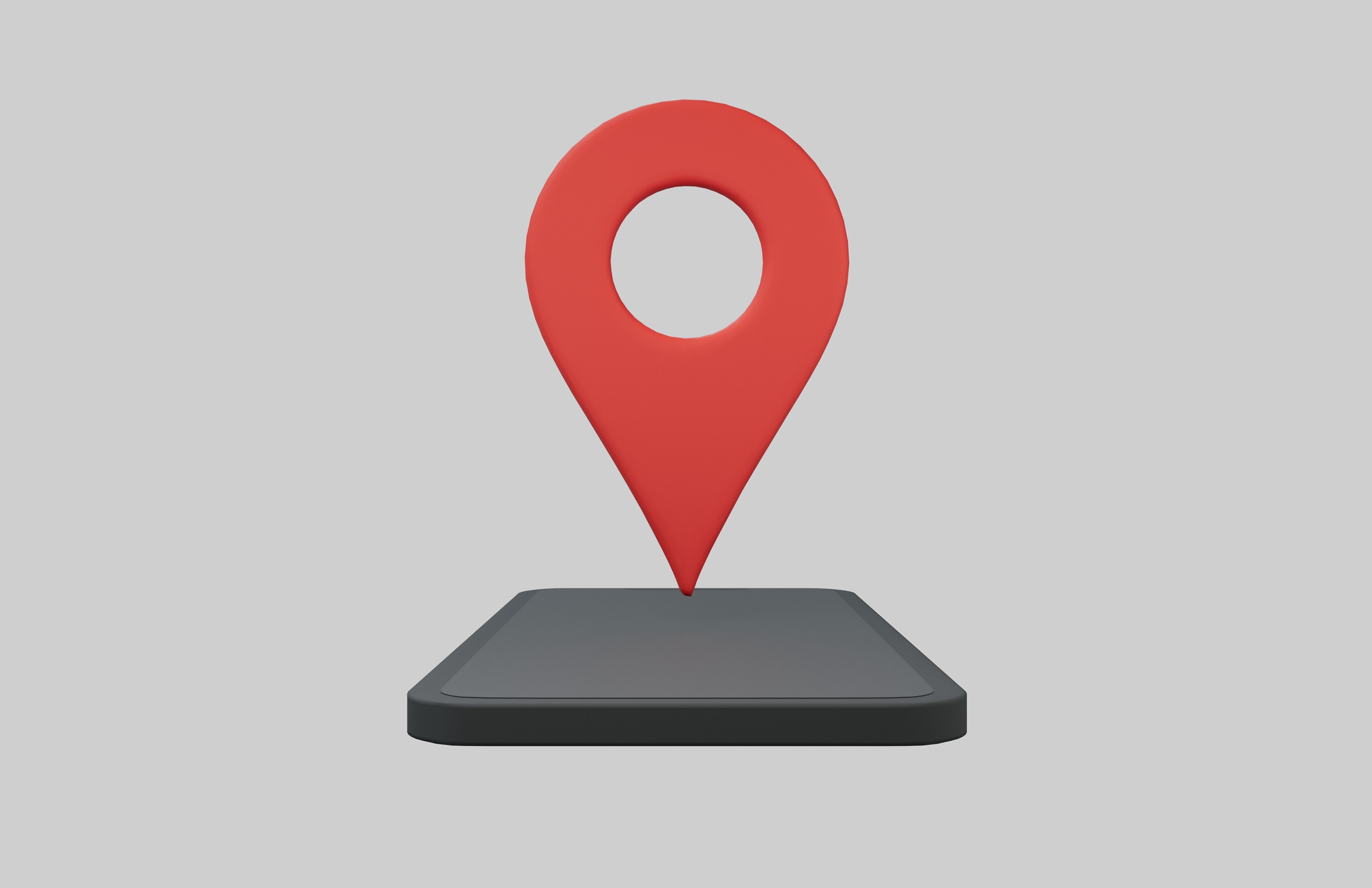 GPS Icon v1 001 Low-poly 3D model_1