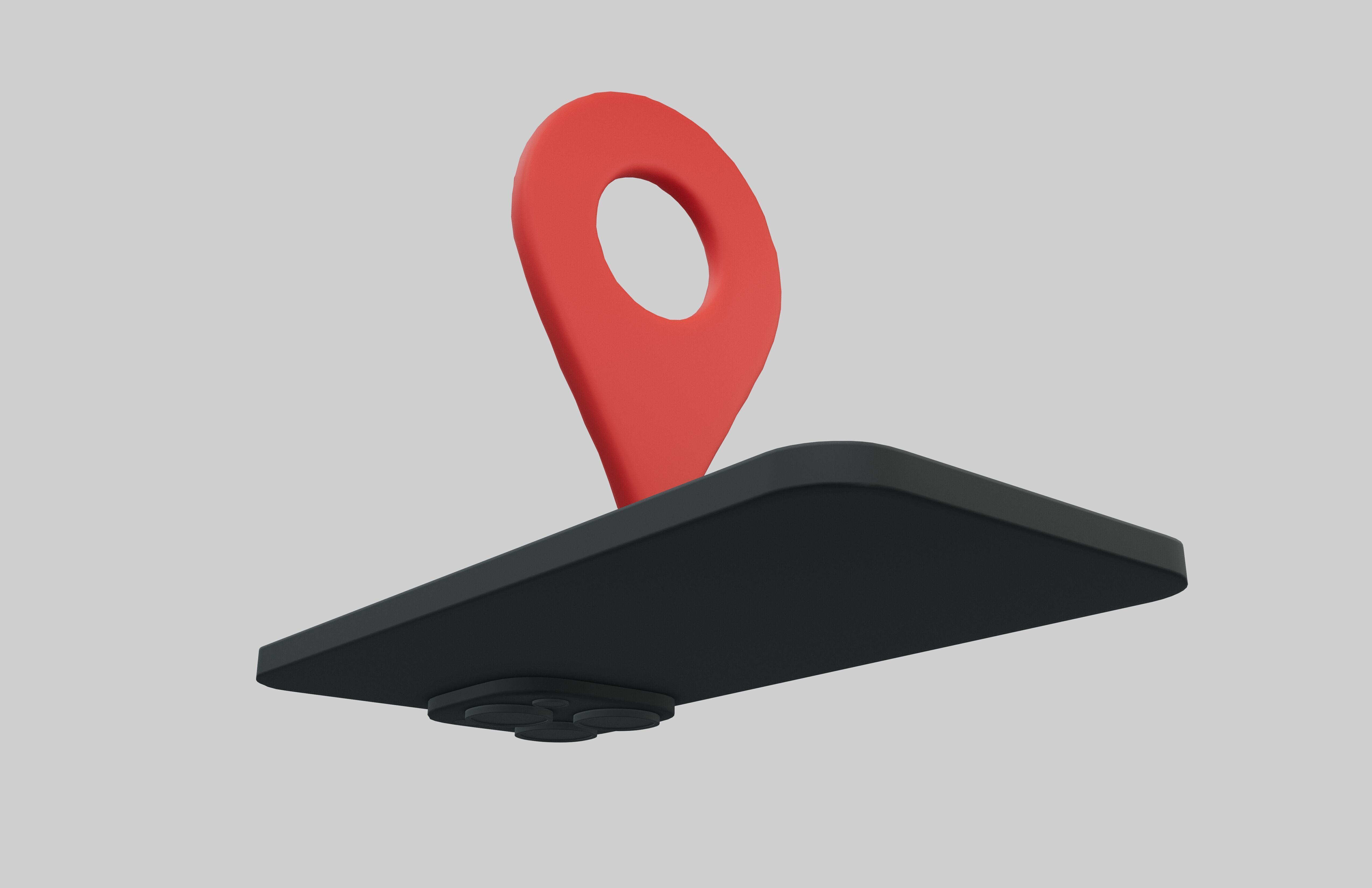 GPS Icon v1 001 Low-poly 3D model_2