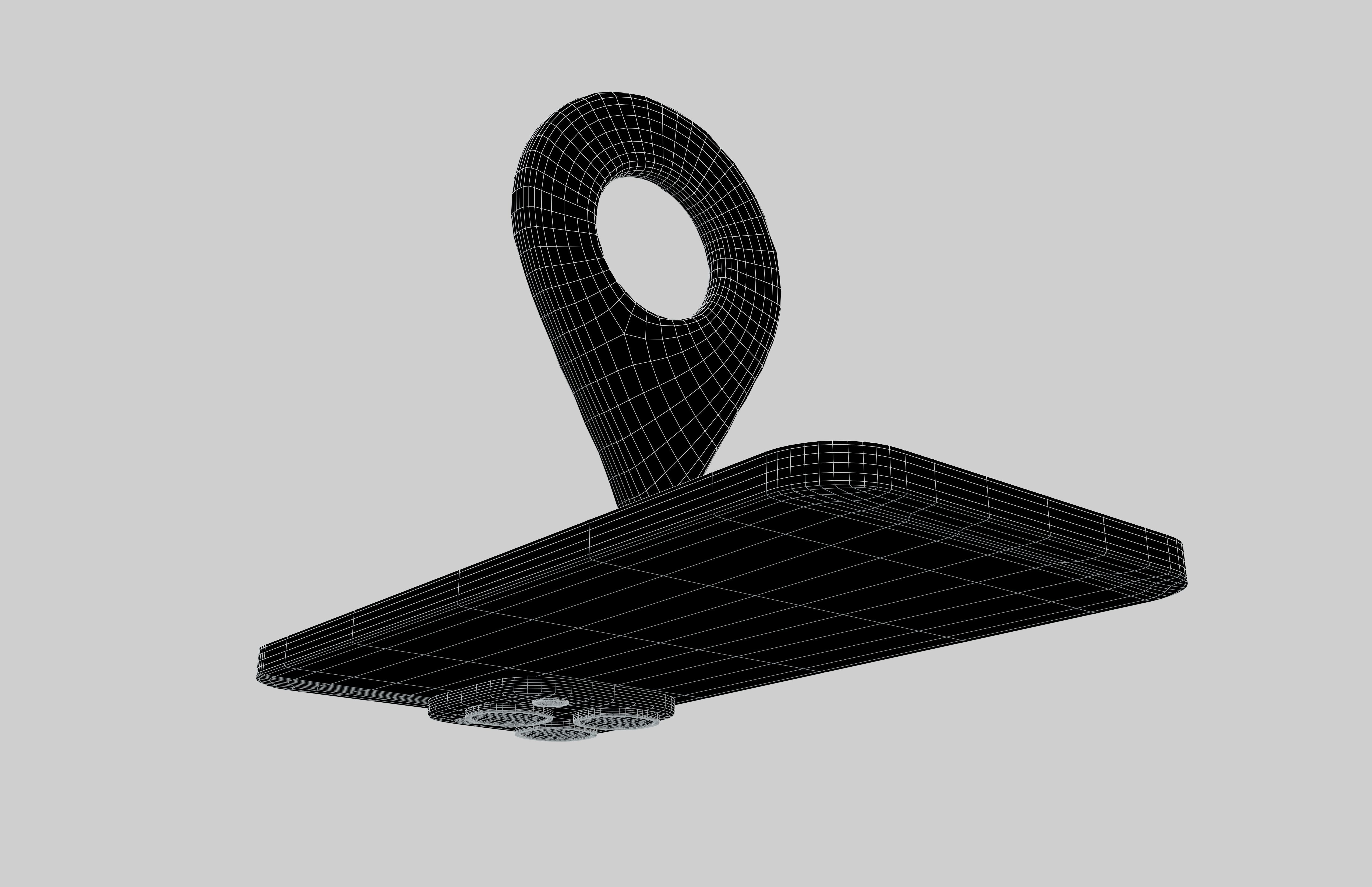 GPS Icon v1 001 Low-poly 3D model_7