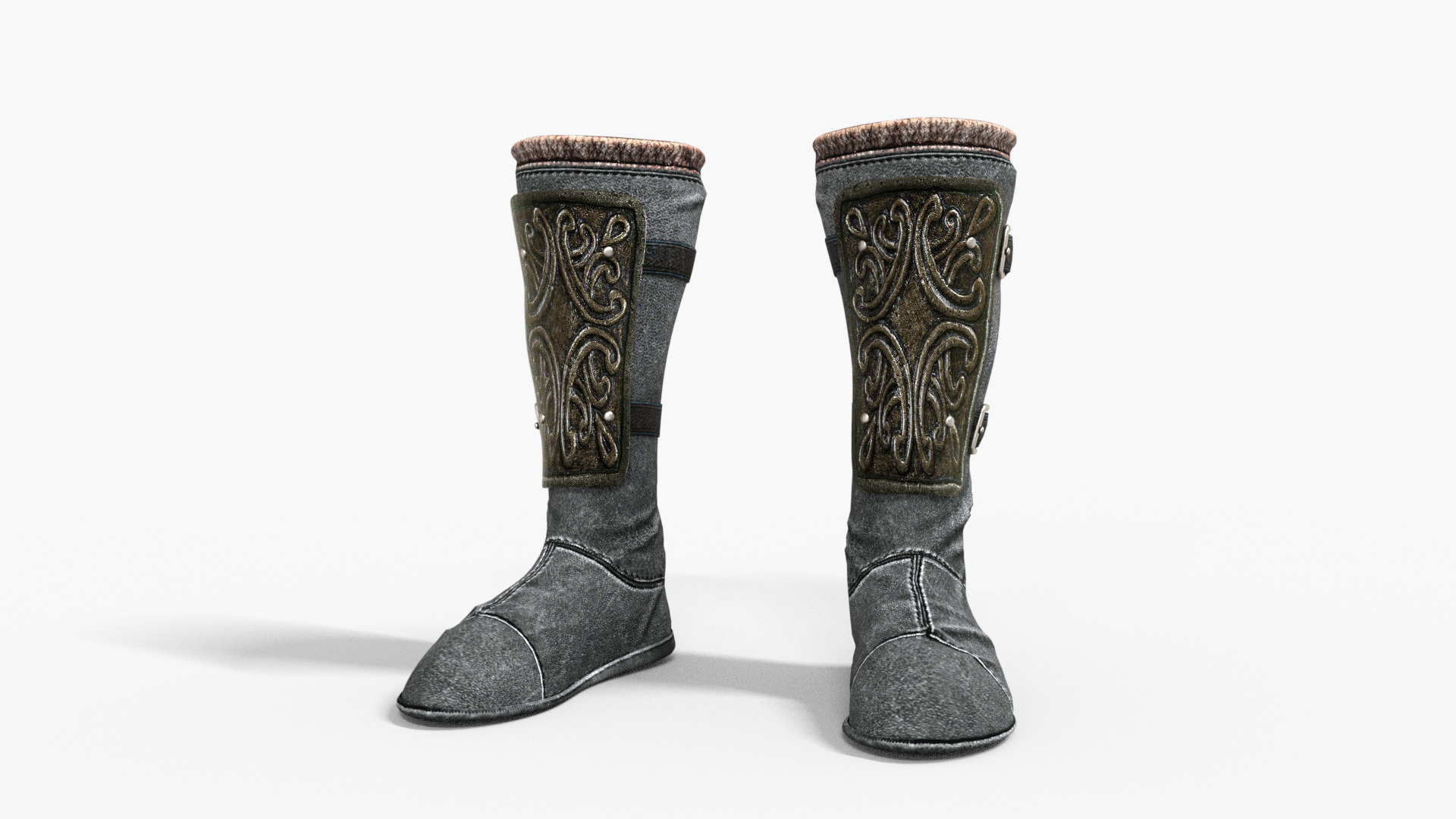 Persian Warrior Low-poly 3D model_6