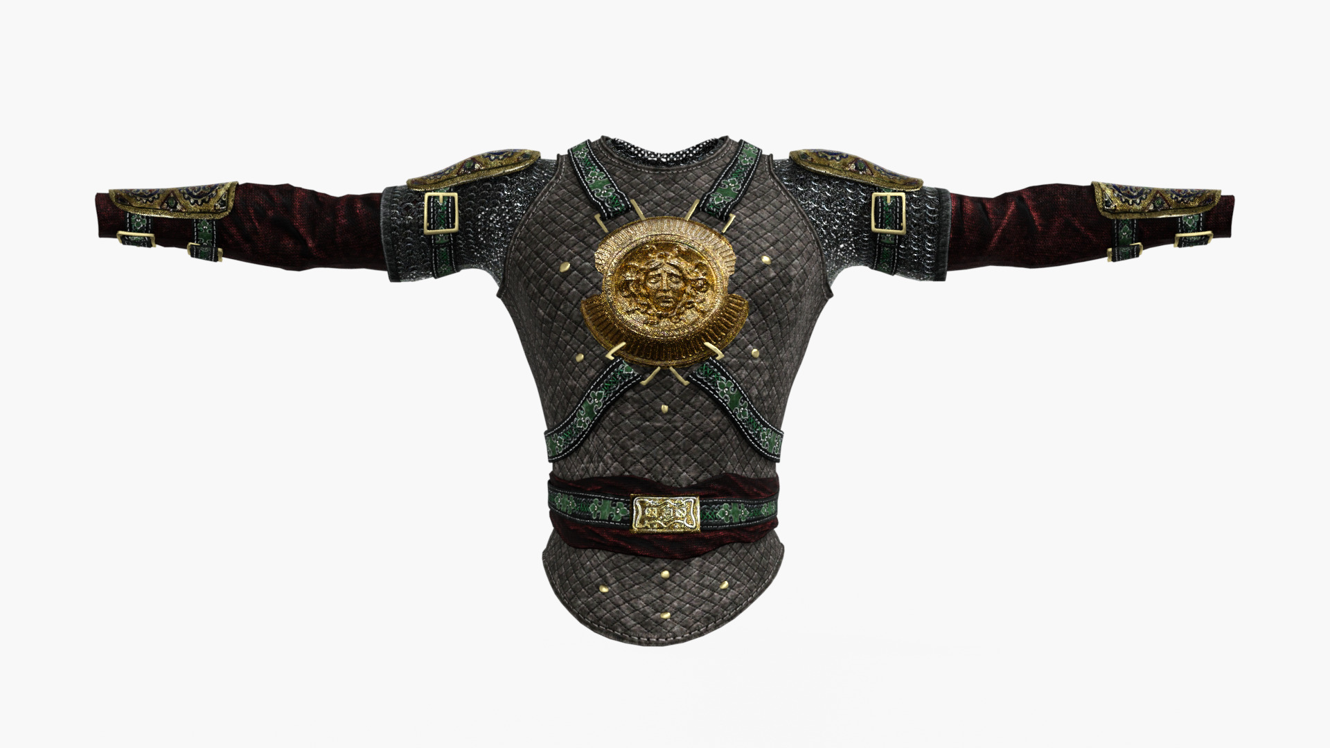 Persian Warrior Low-poly 3D model_14