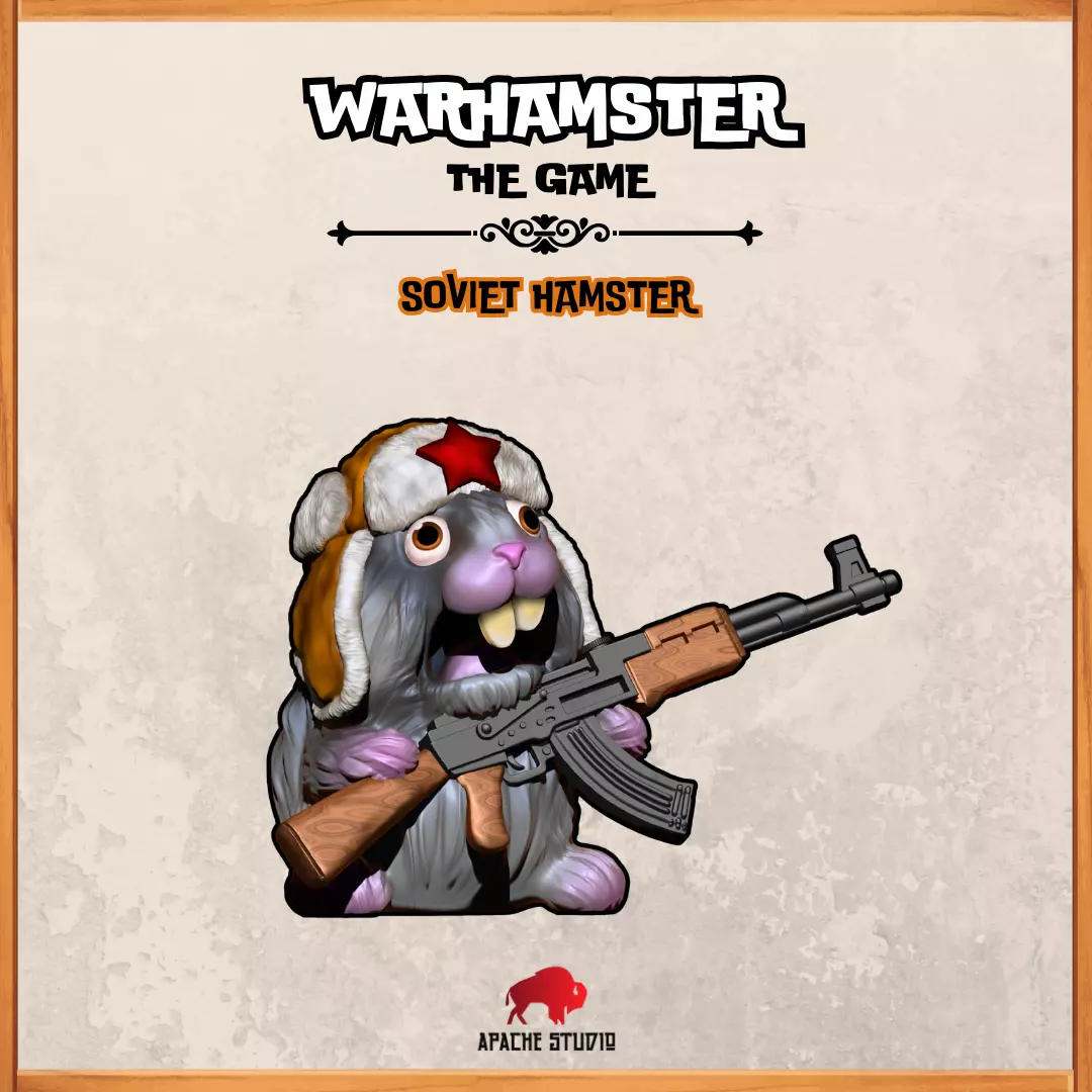 Warhamster The Game - Soviet Hamster 3D print model_0