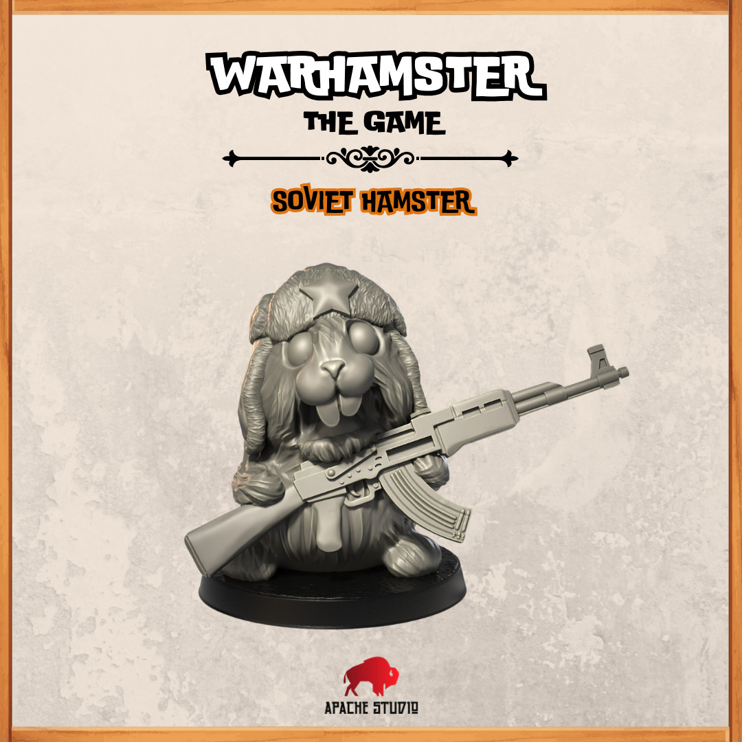 Warhamster The Game - Soviet Hamster 3D print model_1
