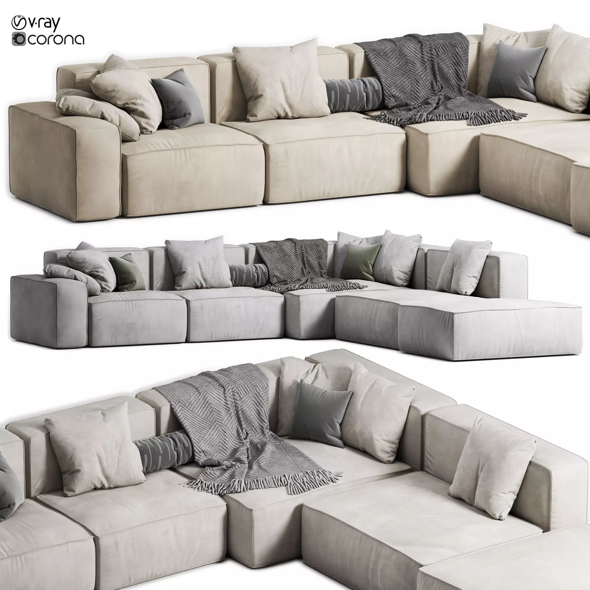 mario marenco arflex sofa 3D model