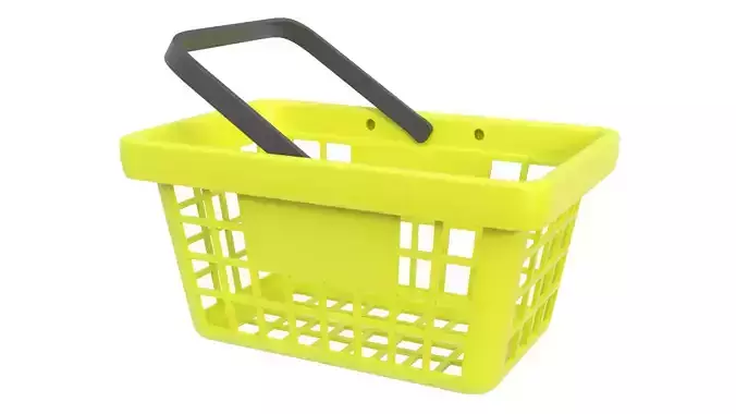 Shopping basket 08 3D model