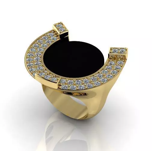 Ring Horseshoe N012985 3D print model_0