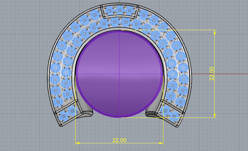 Ring Horseshoe N012985 3D print model_12