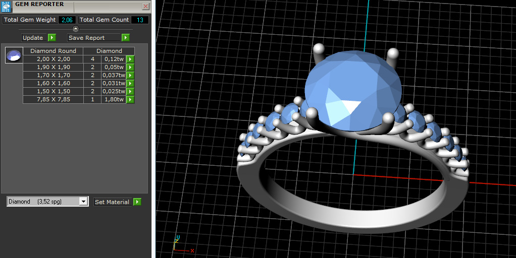 Soliter ring N012967 3D print model_9