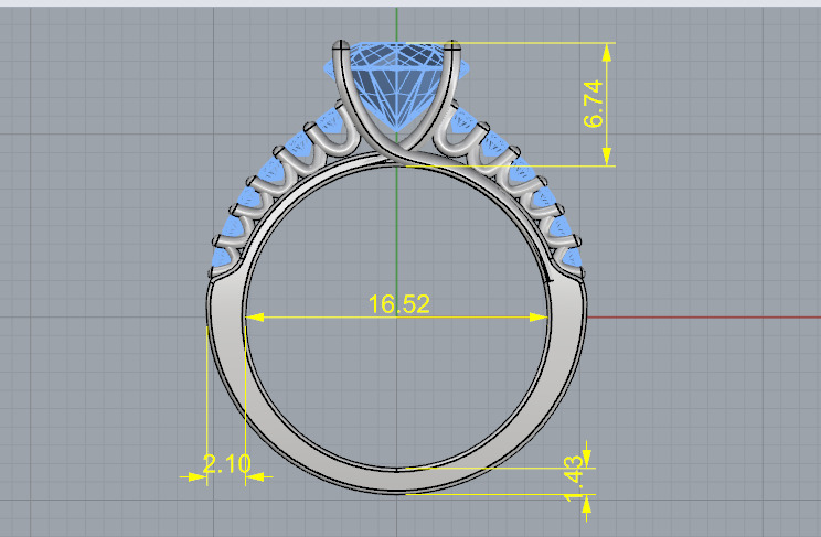 Soliter ring N012967 3D print model_6
