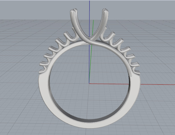 Soliter ring N012967 3D print model_2