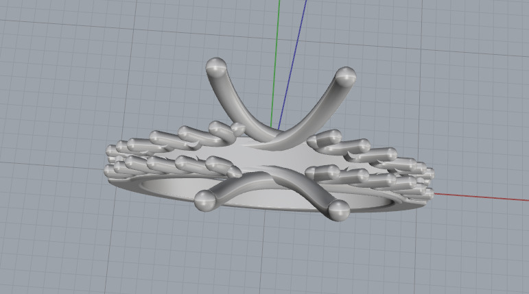Soliter ring N012967 3D print model_3