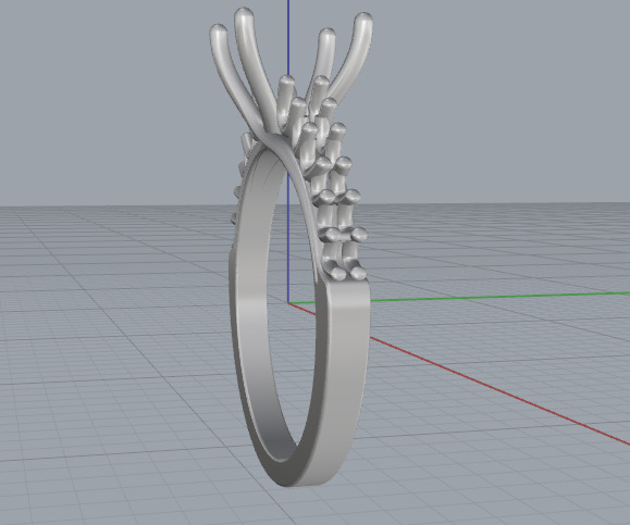 Soliter ring N012967 3D print model_4
