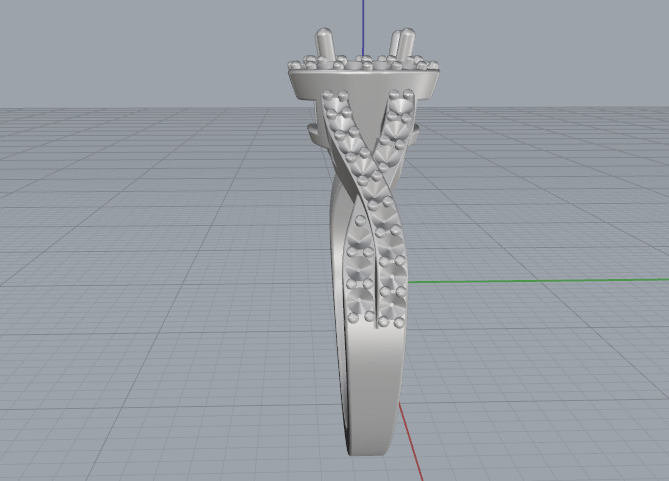 Ring N012966 3D print model_3