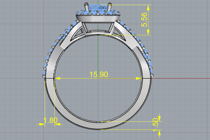 Ring N012966 3D print model_6