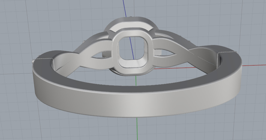 Ring N012966 3D print model_5