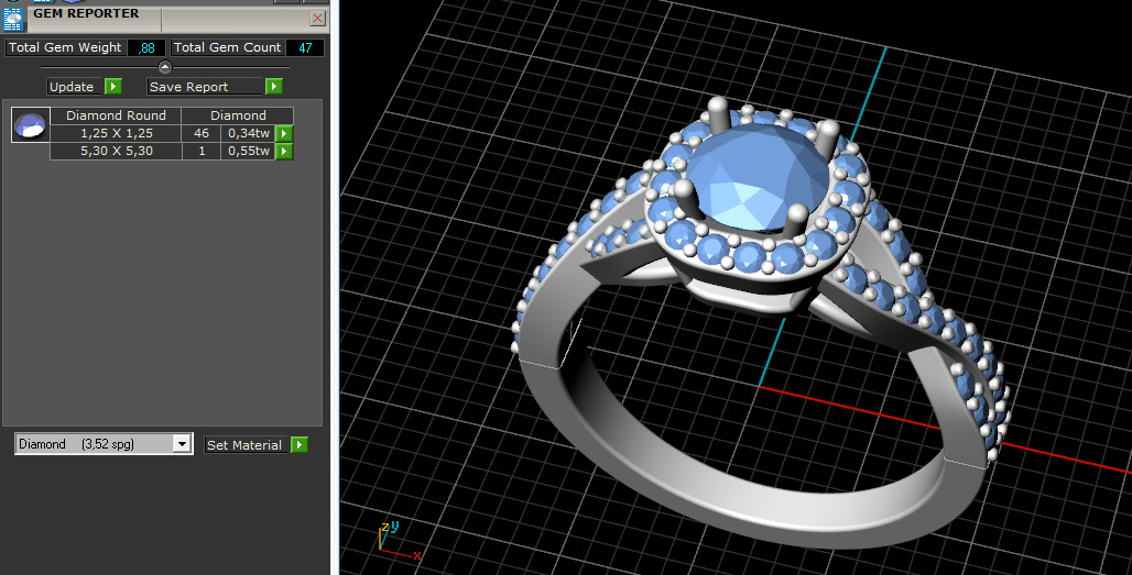Ring N012966 3D print model_10