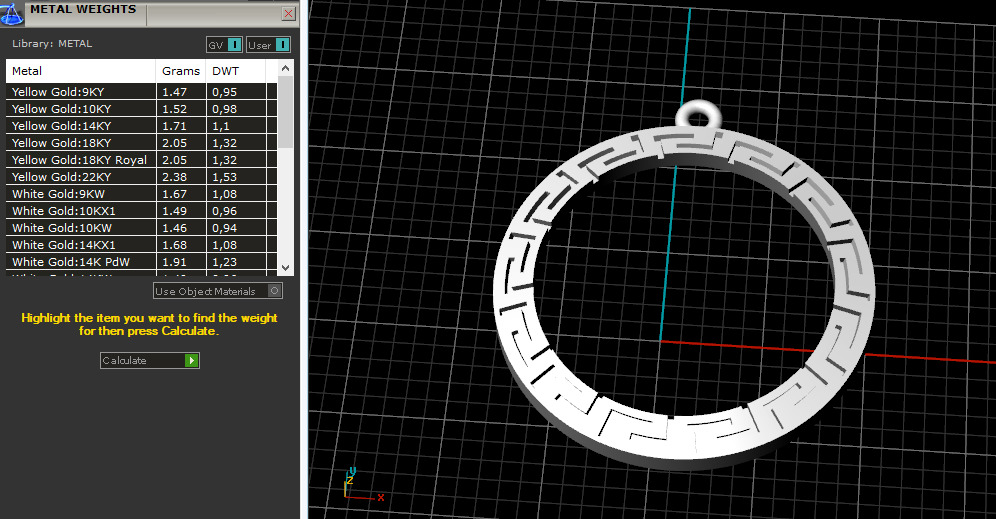 Pendant N012957 3D print model_8