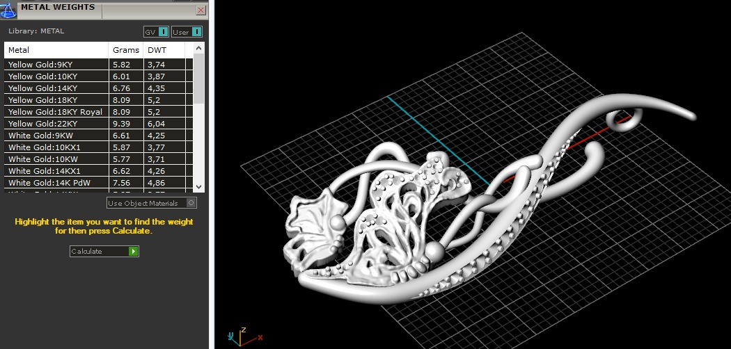 Pendant N012953 3D print model_8