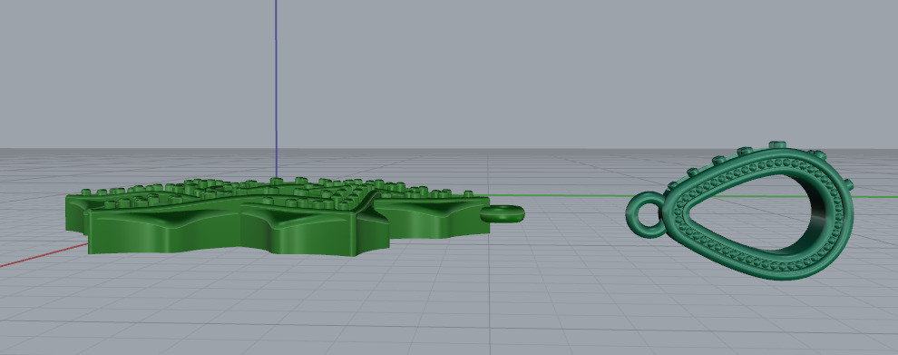 Star of David pendant N012940 3D print model_4