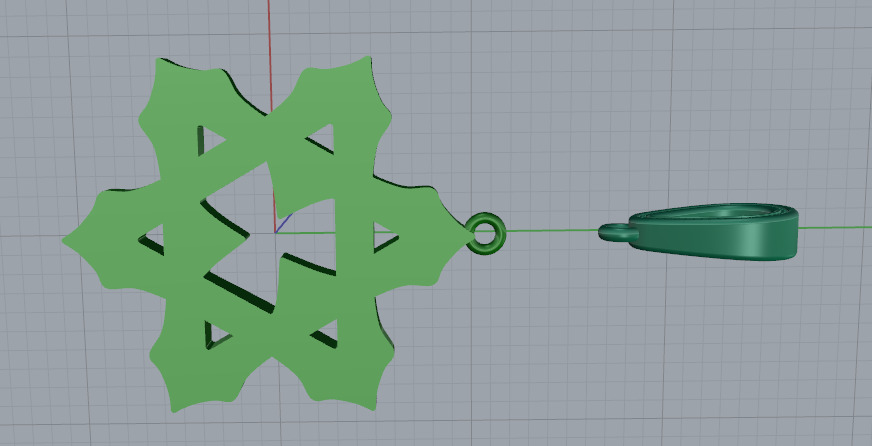 Star of David pendant N012940 3D print model_5