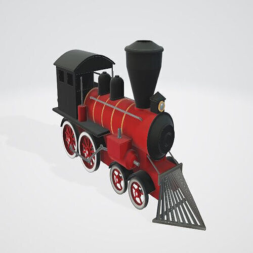 Steam Train 3D model