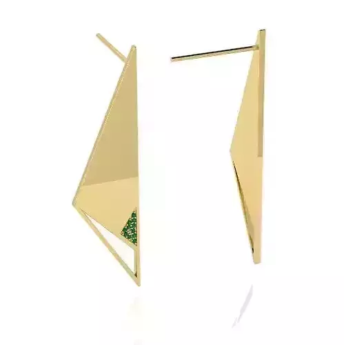 Earrings triangle N013038