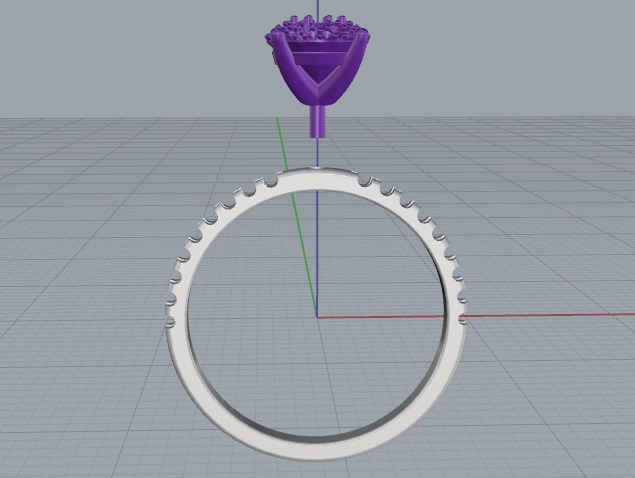 Soliter ring N013036 3D print model_2