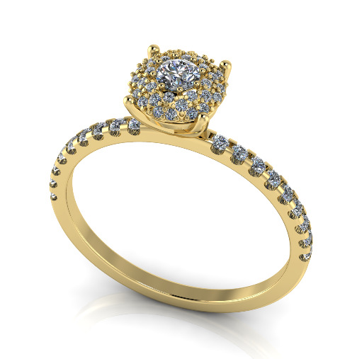 Soliter ring N013036 3D print model_1