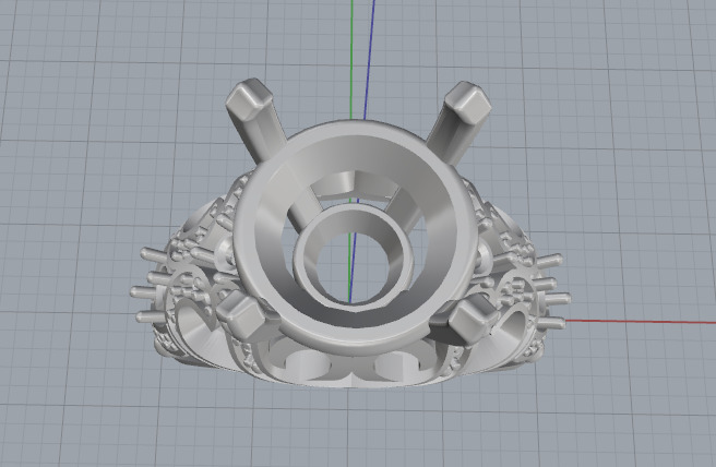 Ring with patterns N013033 3D print model_2