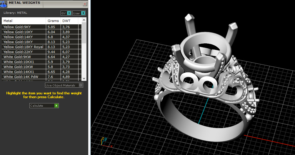Ring with patterns N013033 3D print model_8