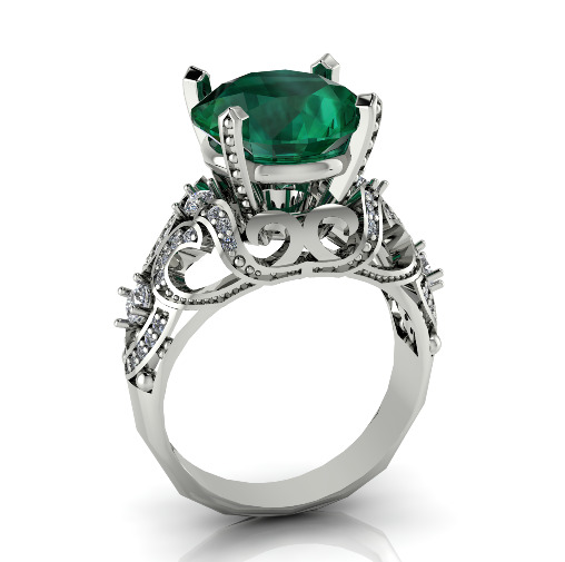 Ring with patterns N013033 3D print model_1