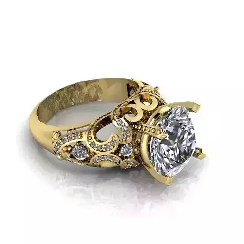 Ring with patterns N013033