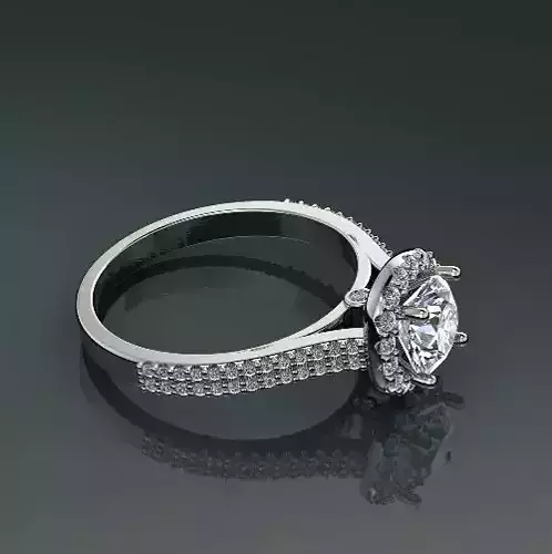 Halo Engagement Rings N013029