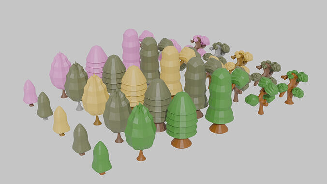 Free Tree Models Free low-poly 3D model