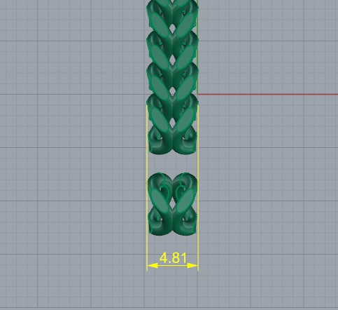 Chain link N013026 3D print model_6