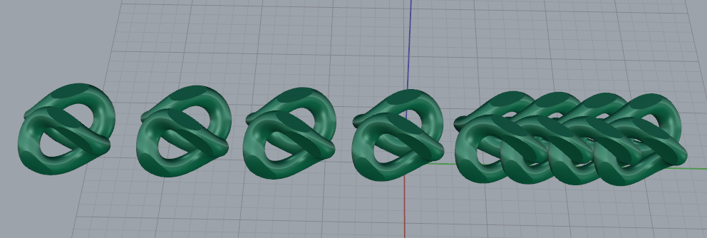 Chain link N013026 3D print model_4