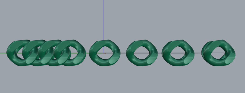 Chain link N013026 3D print model_2