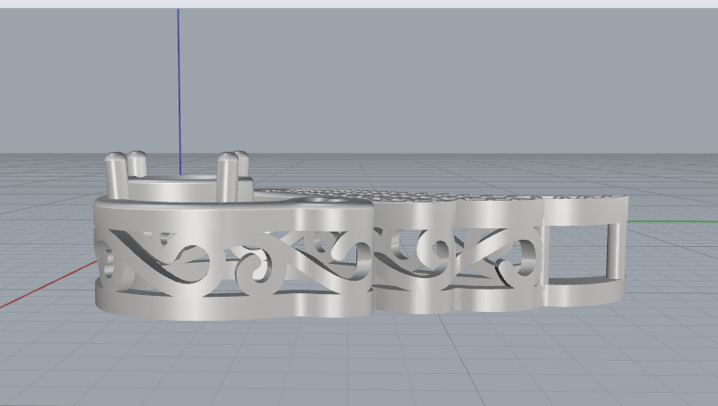 Pendant with a heart N013020 3D print model_3